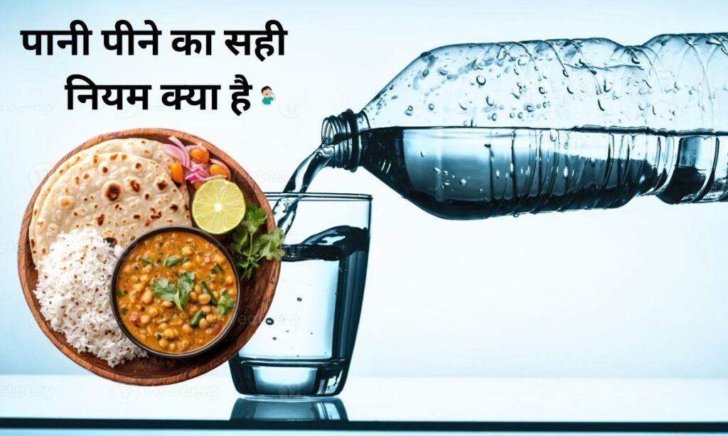 भोजन करते समय, पानी पीने का सही नियम क्या है