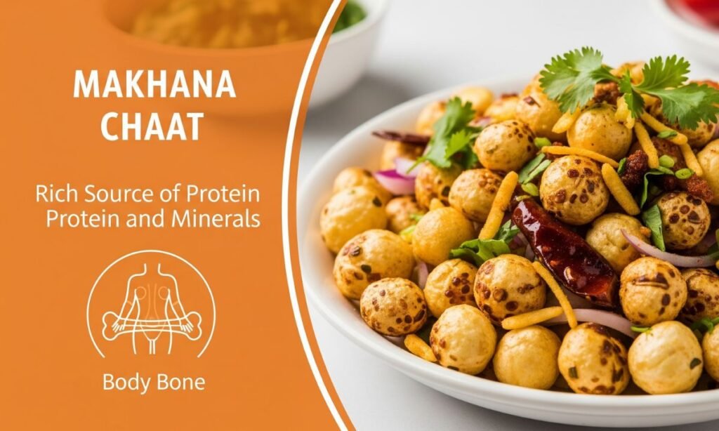 Makhana chaat is beneficial for bones and weight loss
